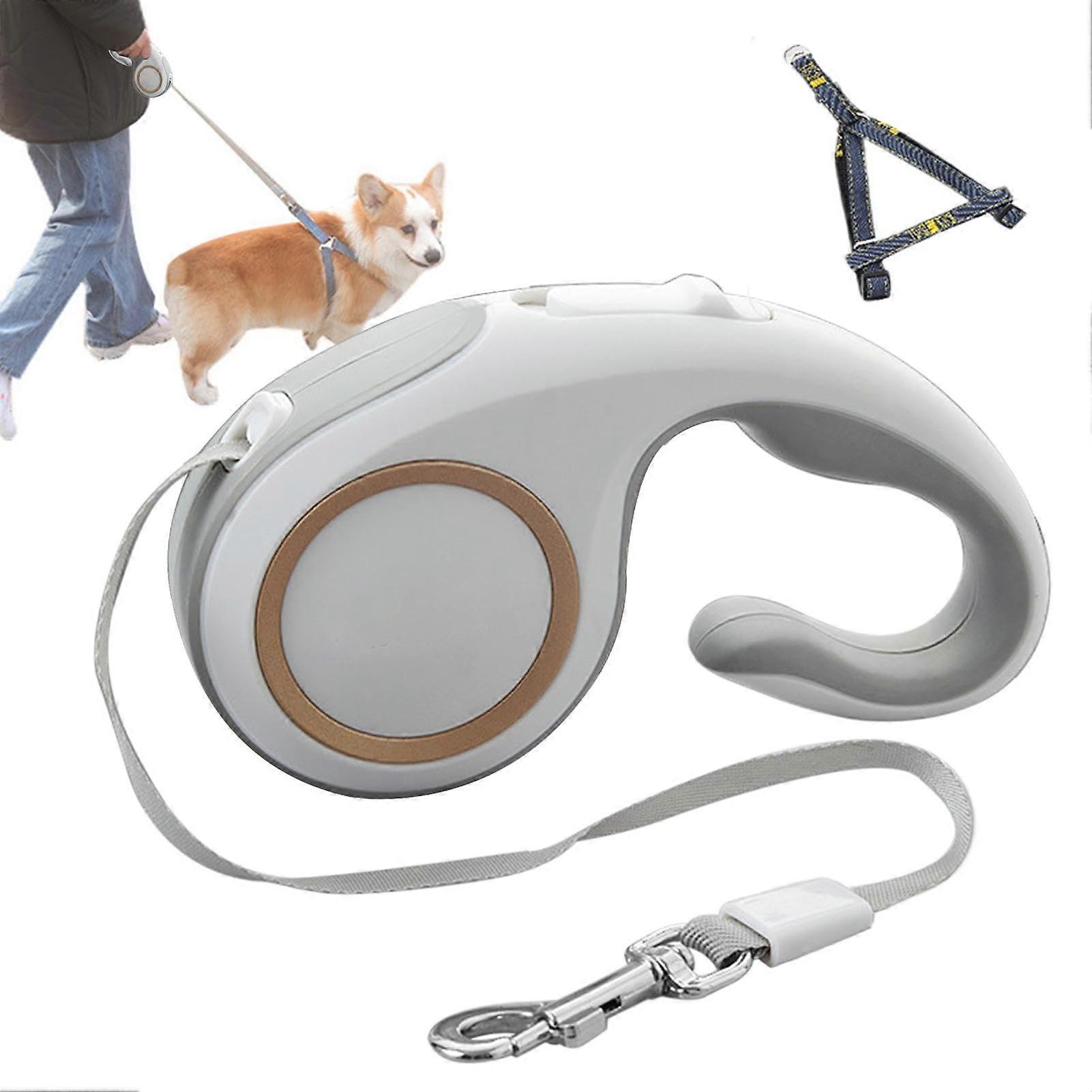 Retractable Dog Lead Heavy Duty, Reflective Non-Slip Design for Jogging and Running, 7.09 x 4.13 x 1.57 Inches