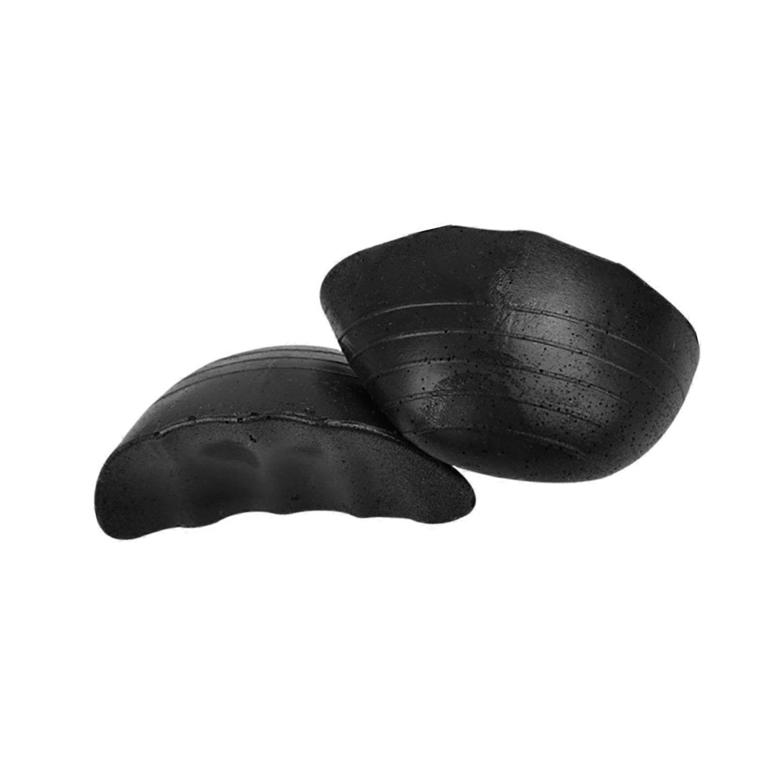Shoe Toe Inserts - Soft PU Foam Fillers for Loose Shoes, Thickened Black Round Toe Cushions for Large Footwear