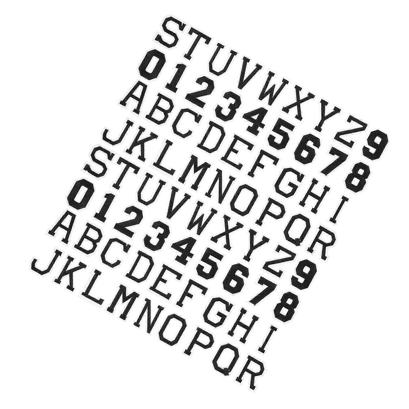 Iron Patches For Clothing Number Chenille Patches Diy Patches Iron On Patches Diy Craft Projects 5X3.5cm 72Pcs