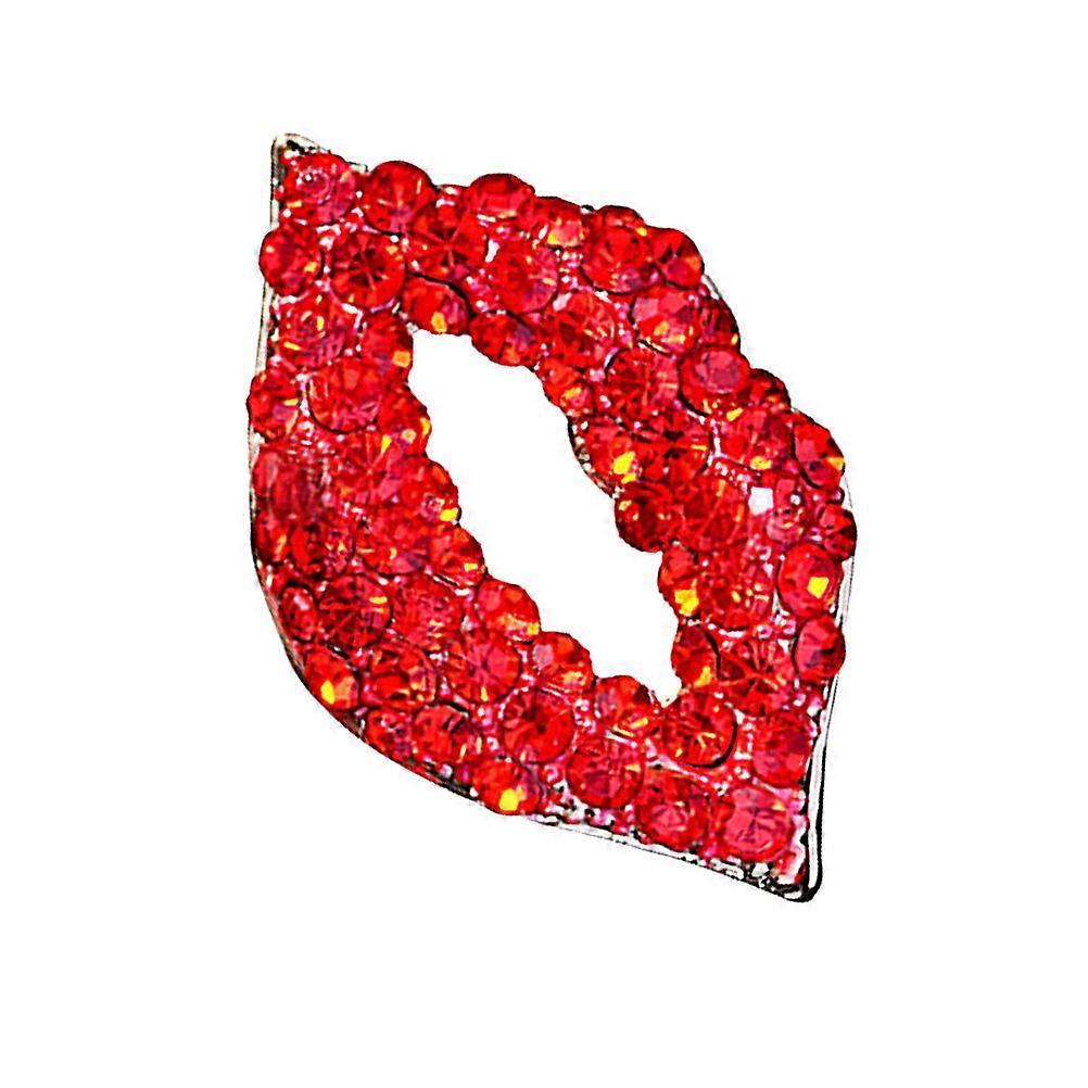 Adorable Lipstick Shaped Brooch Pin for Women – Stylish Red Breastpin Accessory to Enhance Outfits and Prevent Wardrobe Slips