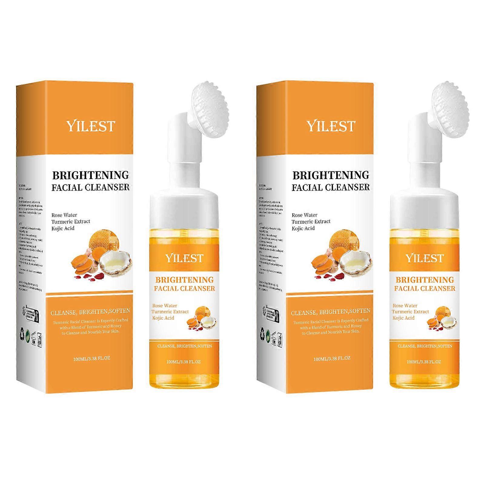 Curcuma Acido Cogico Detergente Viso Schiumogeno Detergente Profondo per Schiarimento e Punti Neri