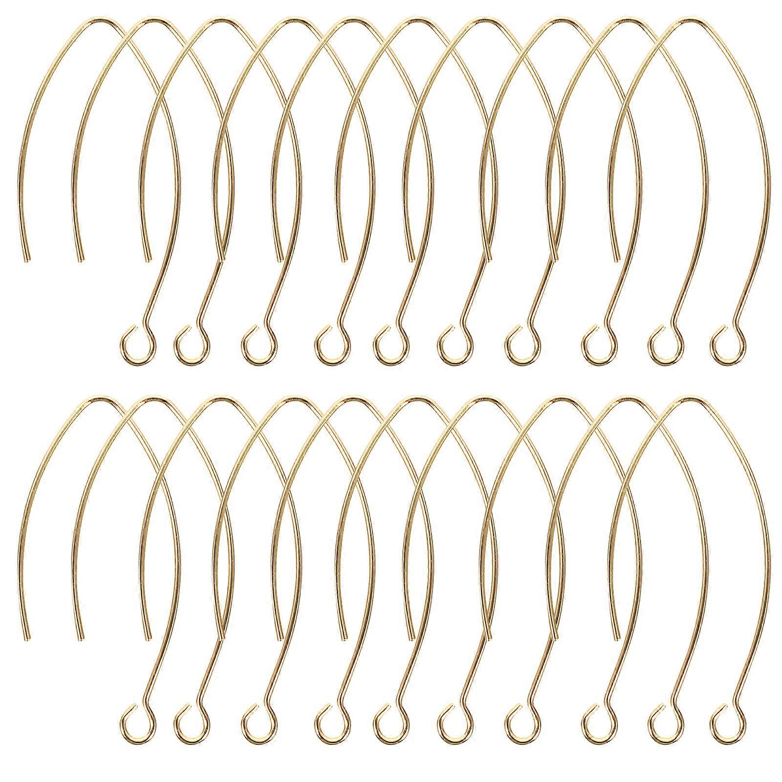 14K Gold Plated Earring Hooks for DIY Earring Making 20Pcs Set