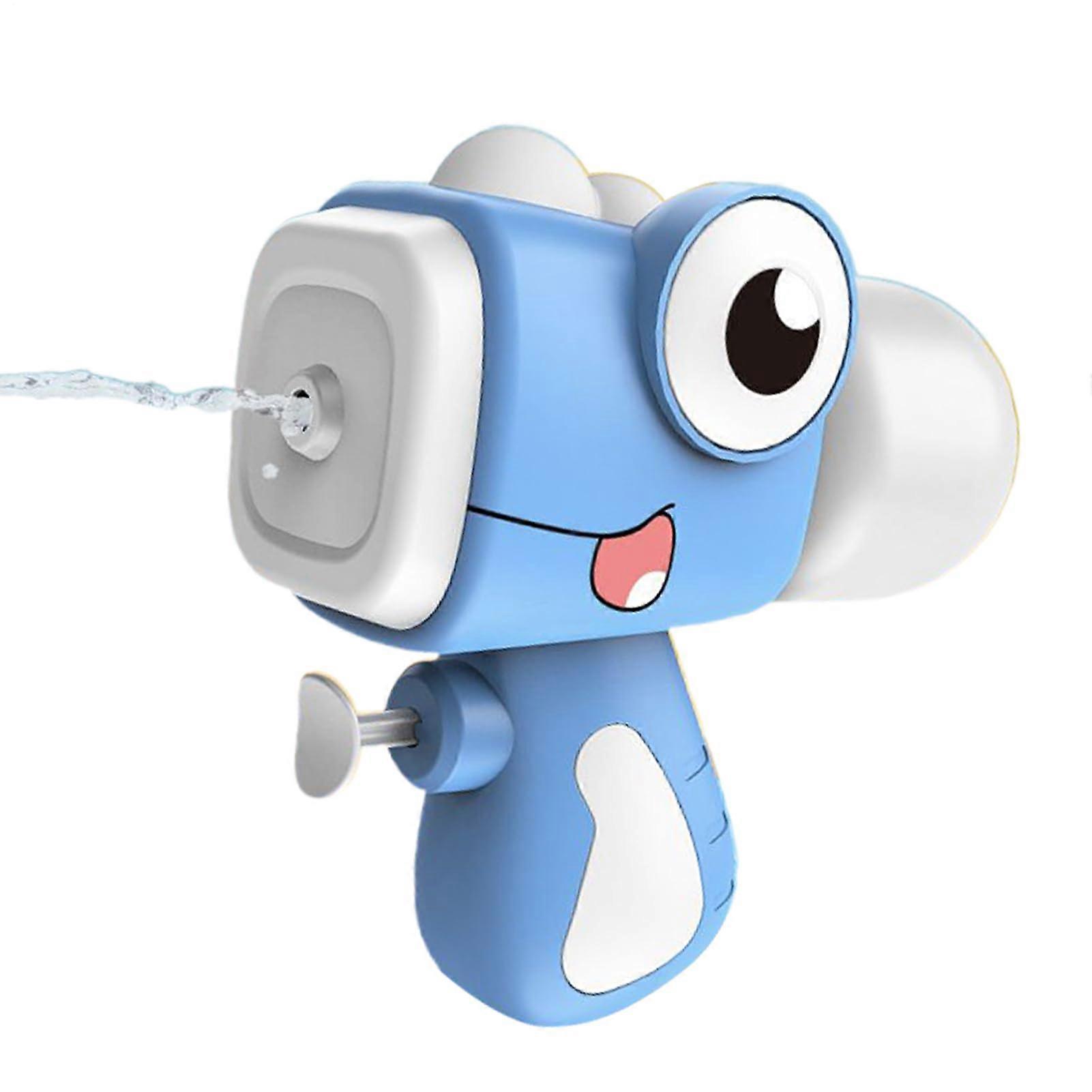 Electric Cartoon Dinosaur Water Spray Toy with Large Tank, Blue