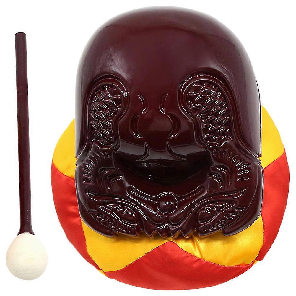 1 Set Buddhist Percussion Wooden Knocker with Stick Professional Instrument