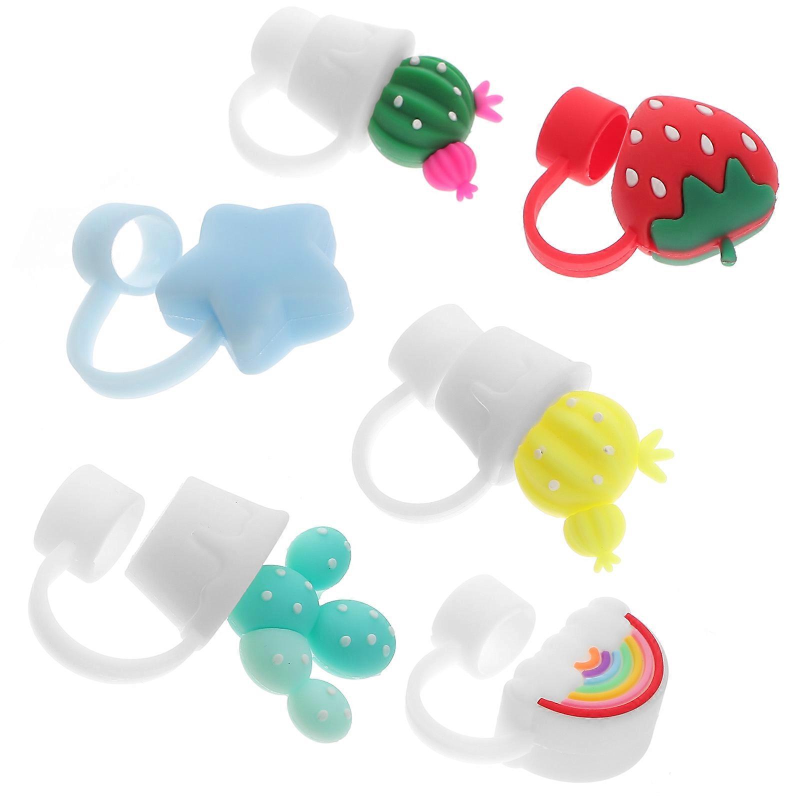 القش القابلة لإعادة الاستخدام يغطي شكل نجمة مقاومة للغبار للتخييم 6 قطع