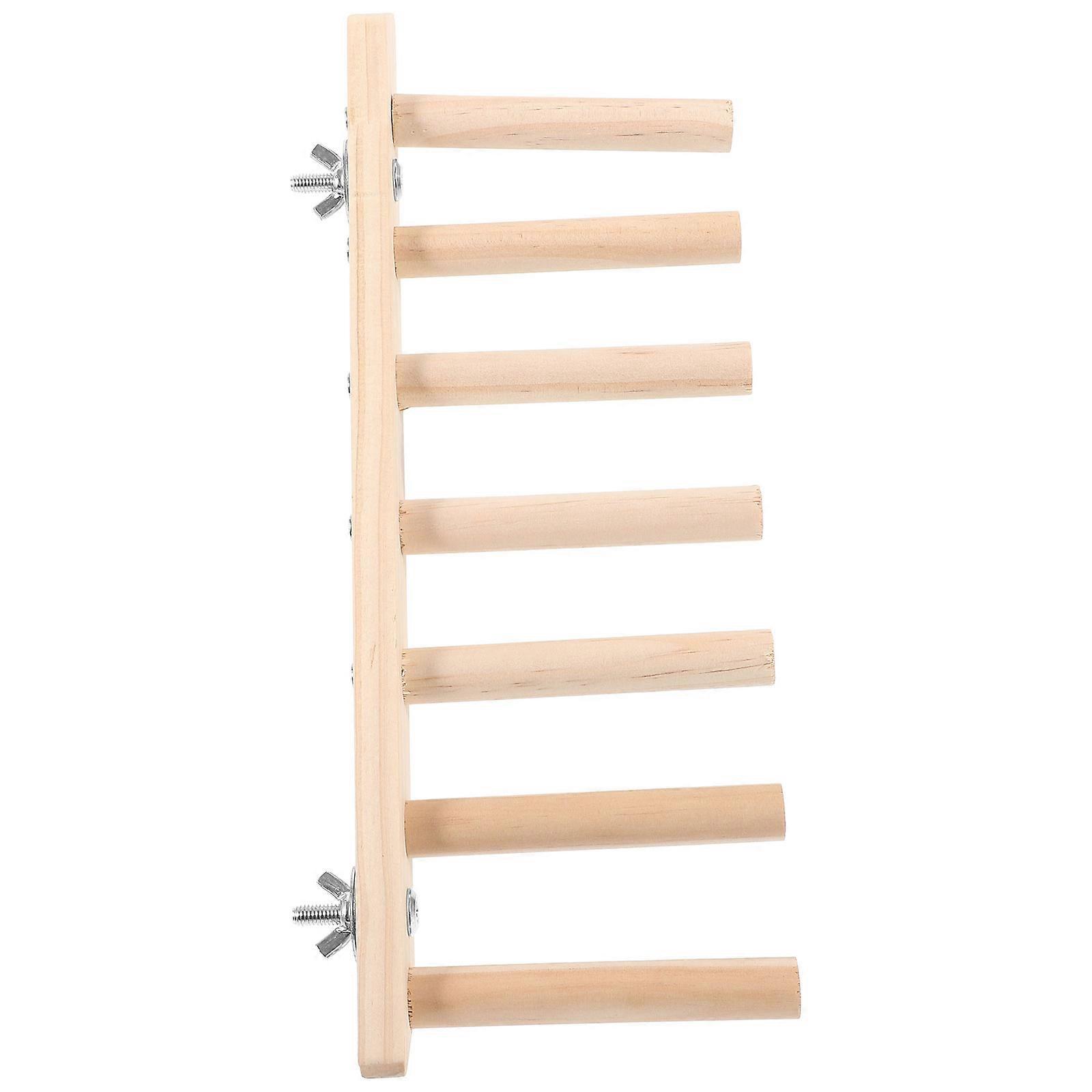 The **Wooden Bird Perch Ladder For Parrots And Parakeets** is a fun and functional accessory designed to enrich your feathered environment. Here's a