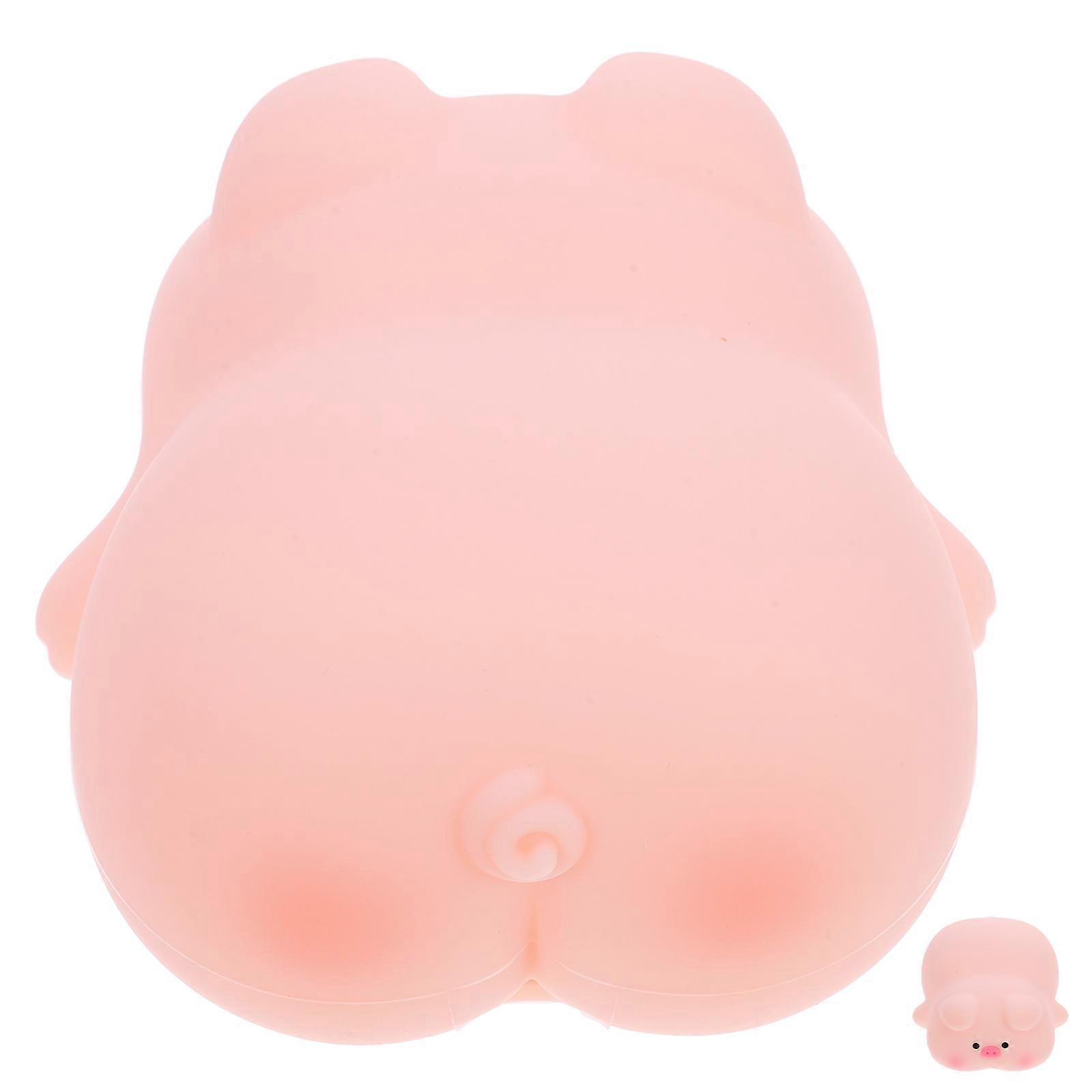Creative Night Light Cartoon Mini Pig Design Multiple Lighting Modes Aesthetic Style Bedroom Use 12.00X11.40X6.80CM 1Pcs