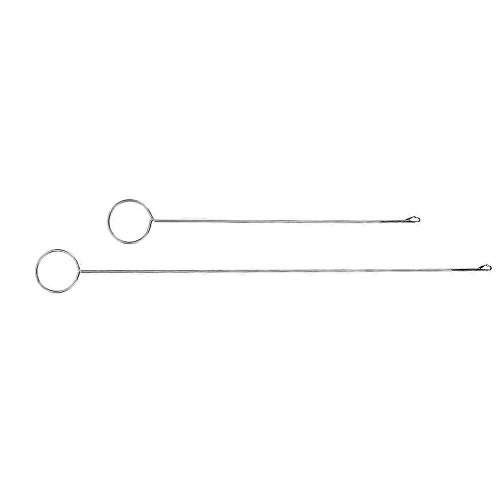 String Threader Tool Set 2pcs Metal Loop Turner Hooks for Ropes, Drawstrings, Fabrics, Sewing, Quilting, Crafting, and Jewelry Making