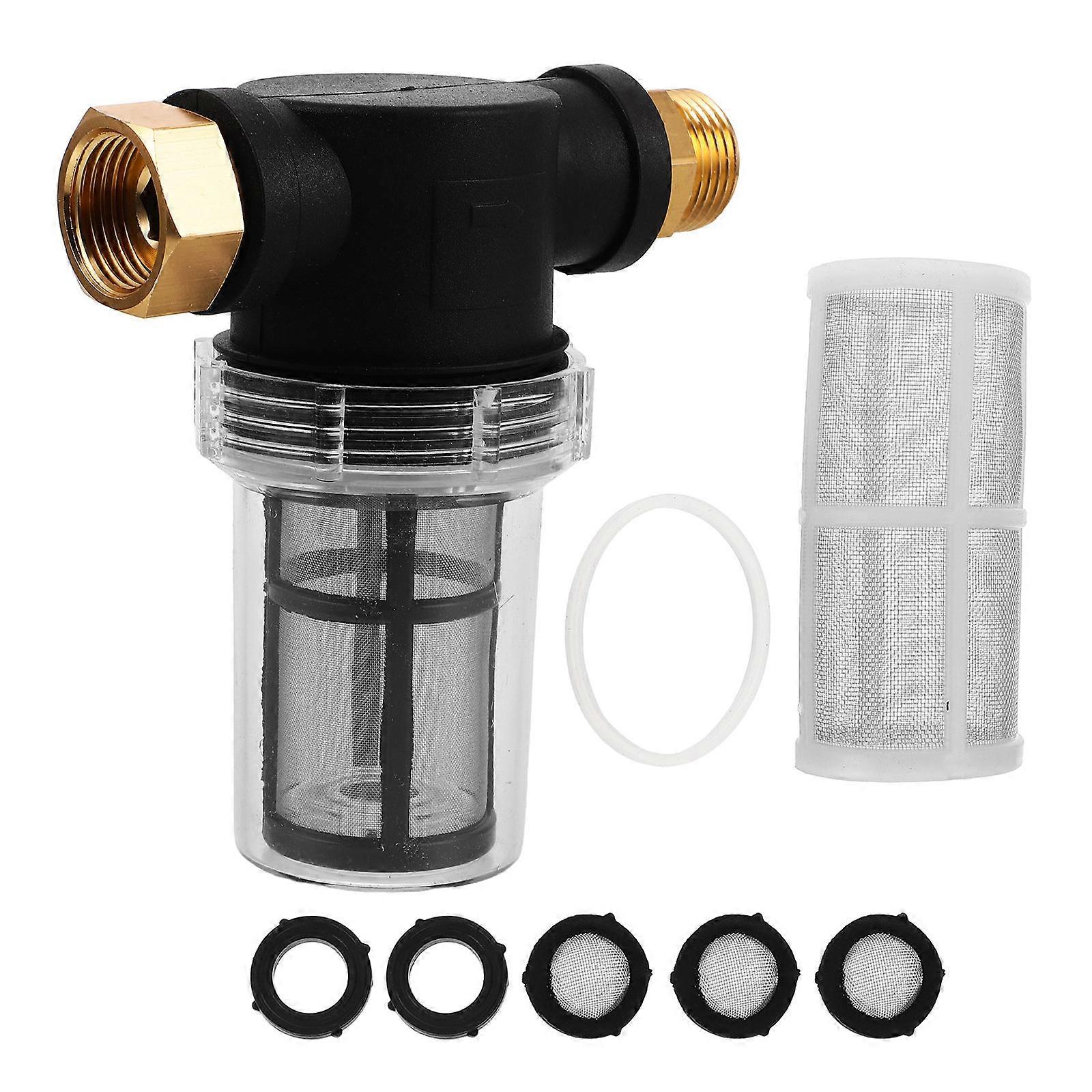 Garden Hose Filter with Quick Connect Fittings for Washer 8pcs Set Ensures Clean Water Quality