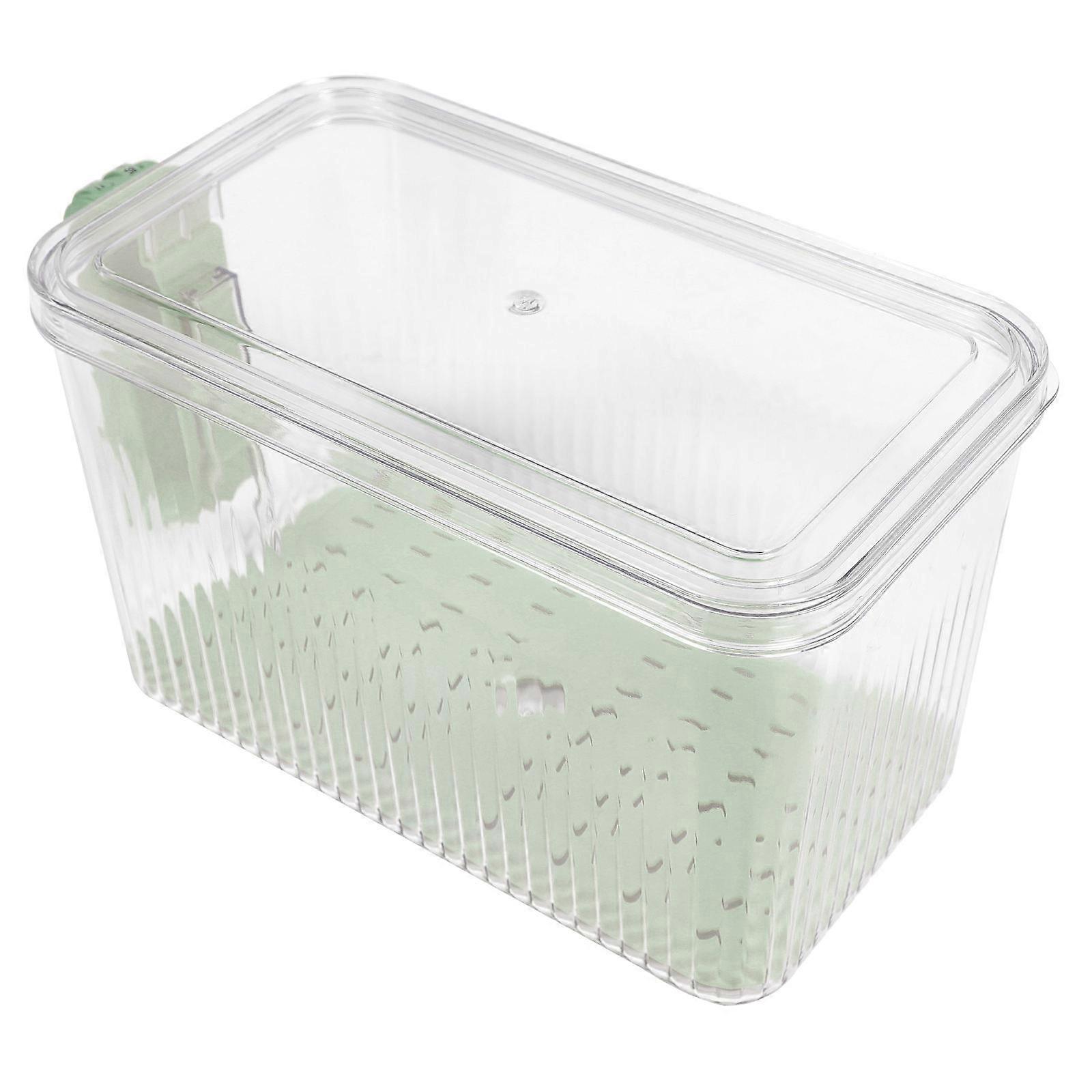 Green Plastic Bread Box for Storage Use Keeps Bread Fresh Ideal for Kitchens and Bakeries 1 Piece