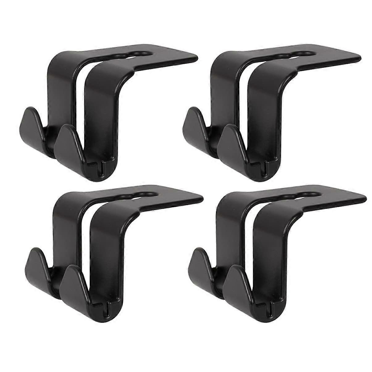 4 Pieces Car Headrest Hooks Universal Multifunctional Storage Hooks for Vehicle Seats to Organize Bags, Shopping Bags, and More Easy