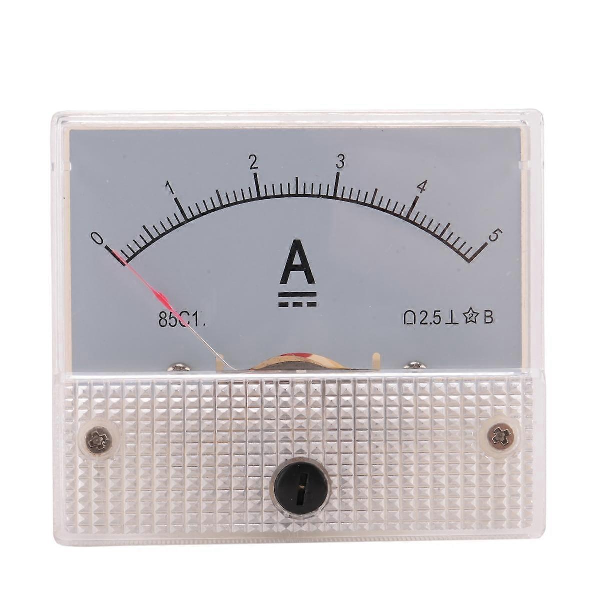 85C1-A Analog Current Panel Meter DC 5A AMP Ammeter & 85C1 Fine Tuning Dial Analog Volt Panel Meter