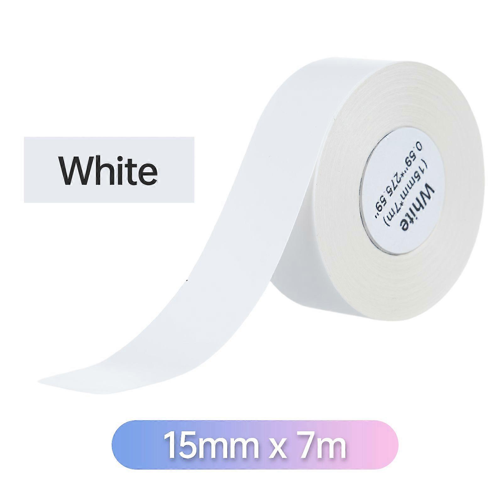 Thermal Label Paper Continuous Label Tape Self-adhesive Paper Roll Sticker Barcode Price Size Name Blank Labels Waterproof Tear Resistant Compatible w