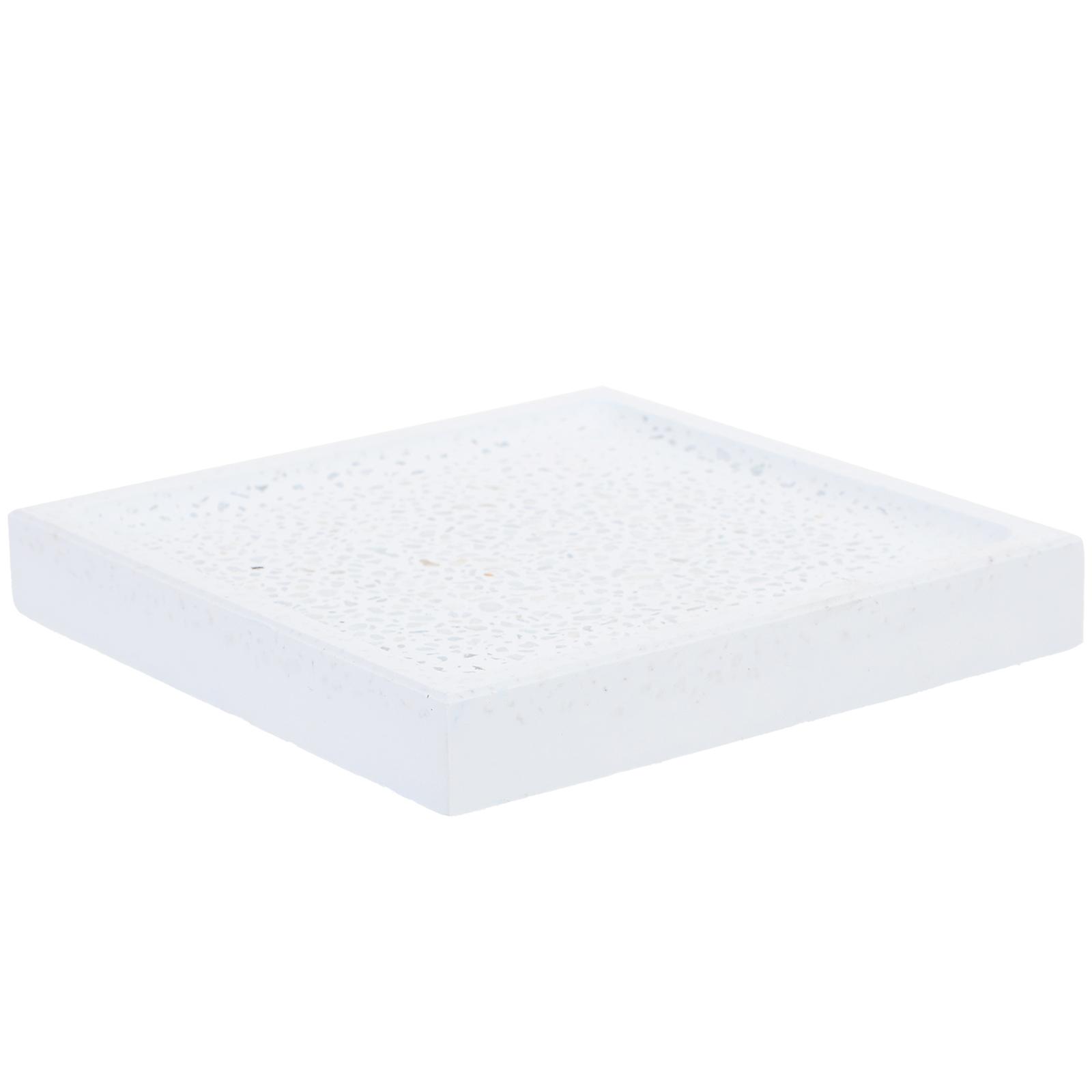 Blue Diatomite Soap Dish Keeps Soap Dry with Quick Absorption and AntiSlip Design for Bathroom Use 5x3 Inches