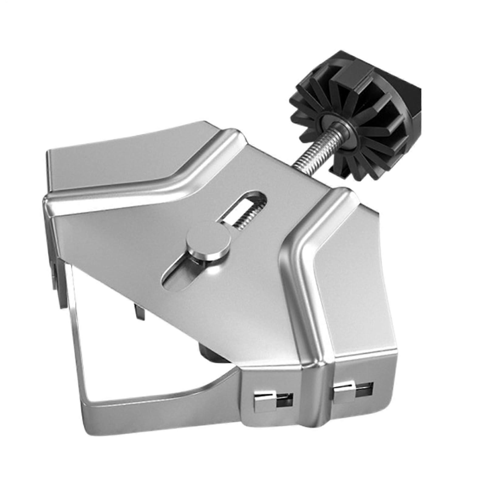 90° Corner Clamp Stainless Steel, 10 cm Woodworking Tools, Stable Structure with Improved Safety Mechanism for Cabinet Making