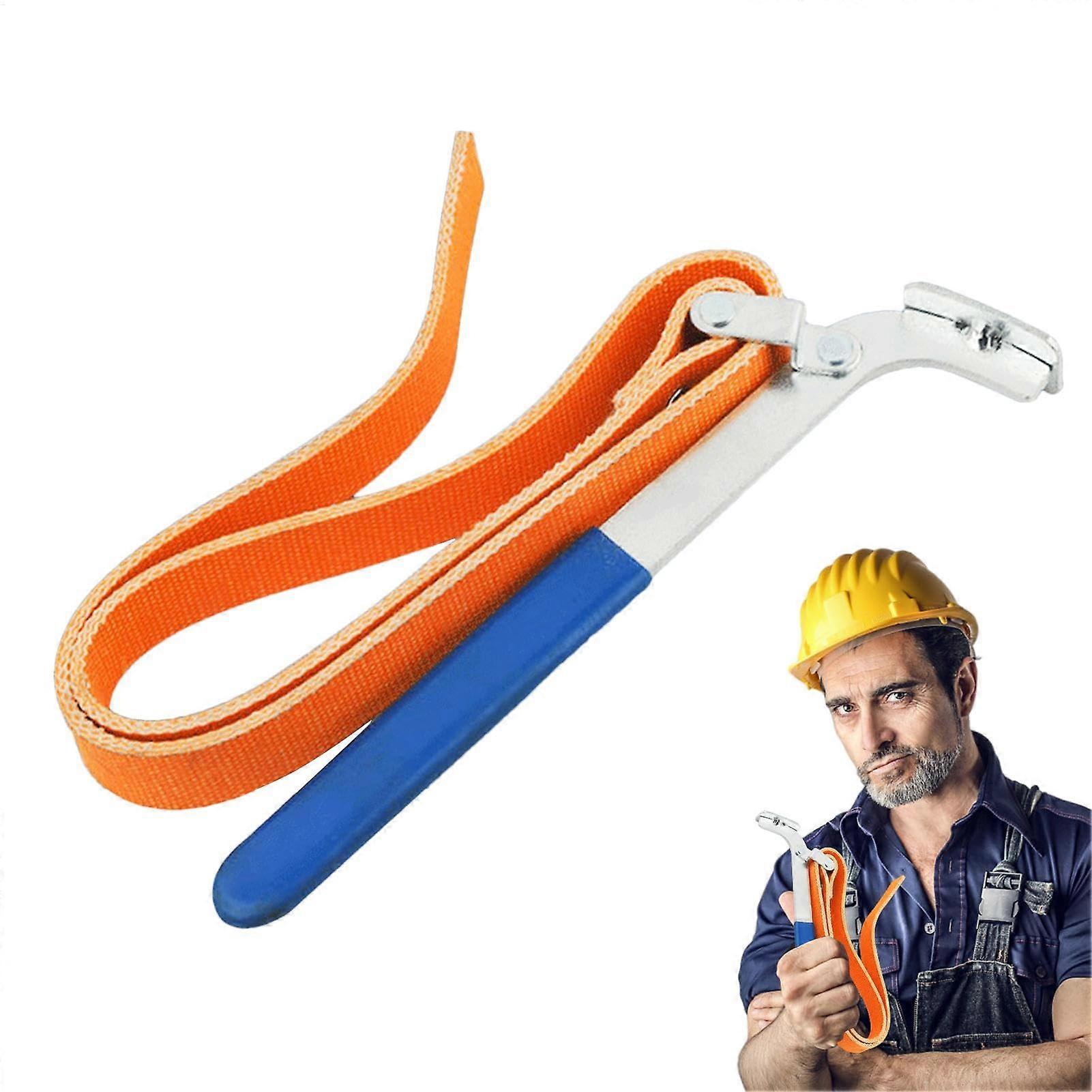 Belt oil filter wrench Adjustable belt wrench handle strap wrench Multipurpose oil filter wrench replacement tool for water filters