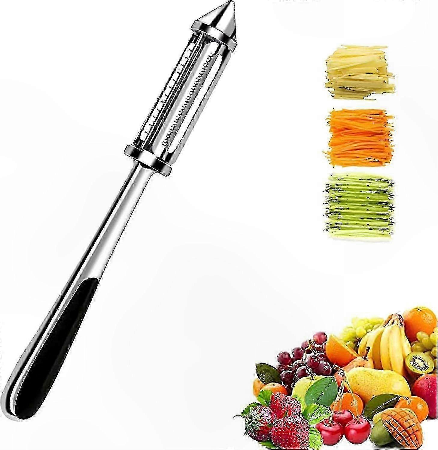 3-in-1 Stainless Steel Vegetable Peeler with Multi-Function Blade Design for Easy Kitchen Prep