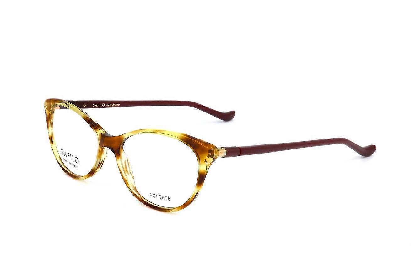 Eyewear Frames Safilo BURATTO 06 PJU STRIPED YELLOW 51/16/140 WOMAN