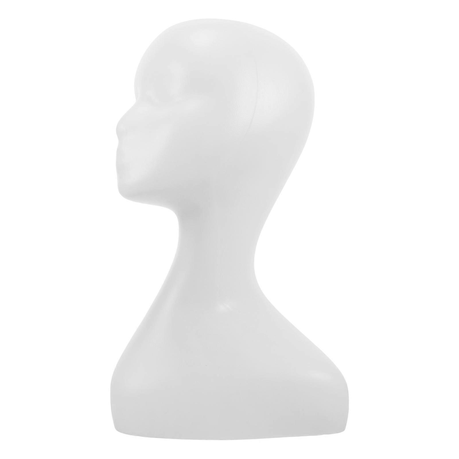 Women Mannequin Head Display Model with Shoulder for Wigs, Scarves, and Accessories – Sturdy, Safe, and Practical for Various Occasions