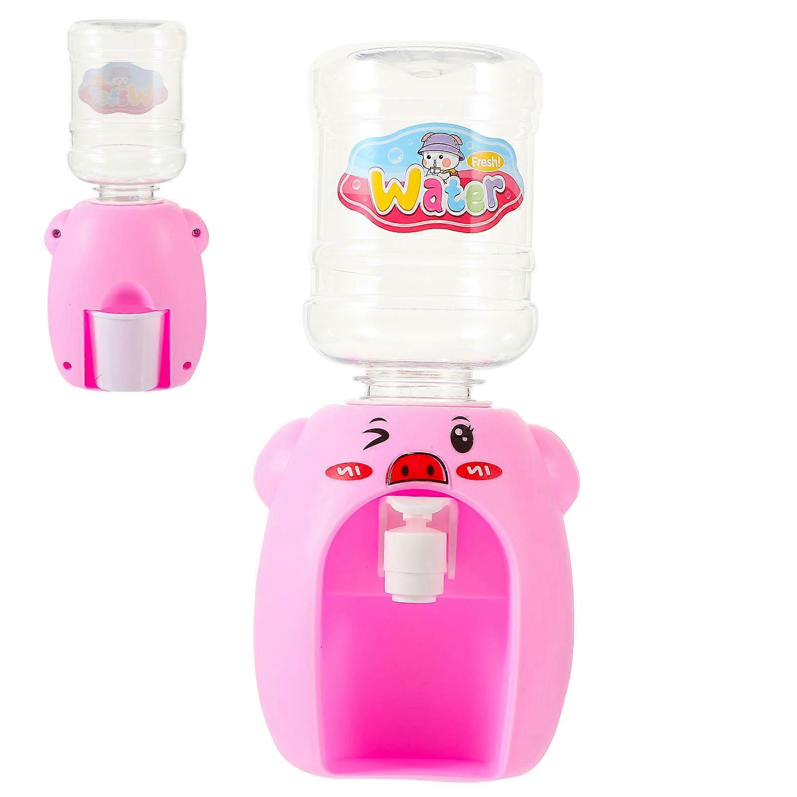 Mini Water Dispenser Kids Cartoon Water Machine 1 Set Kids Drinking Fountains Toy