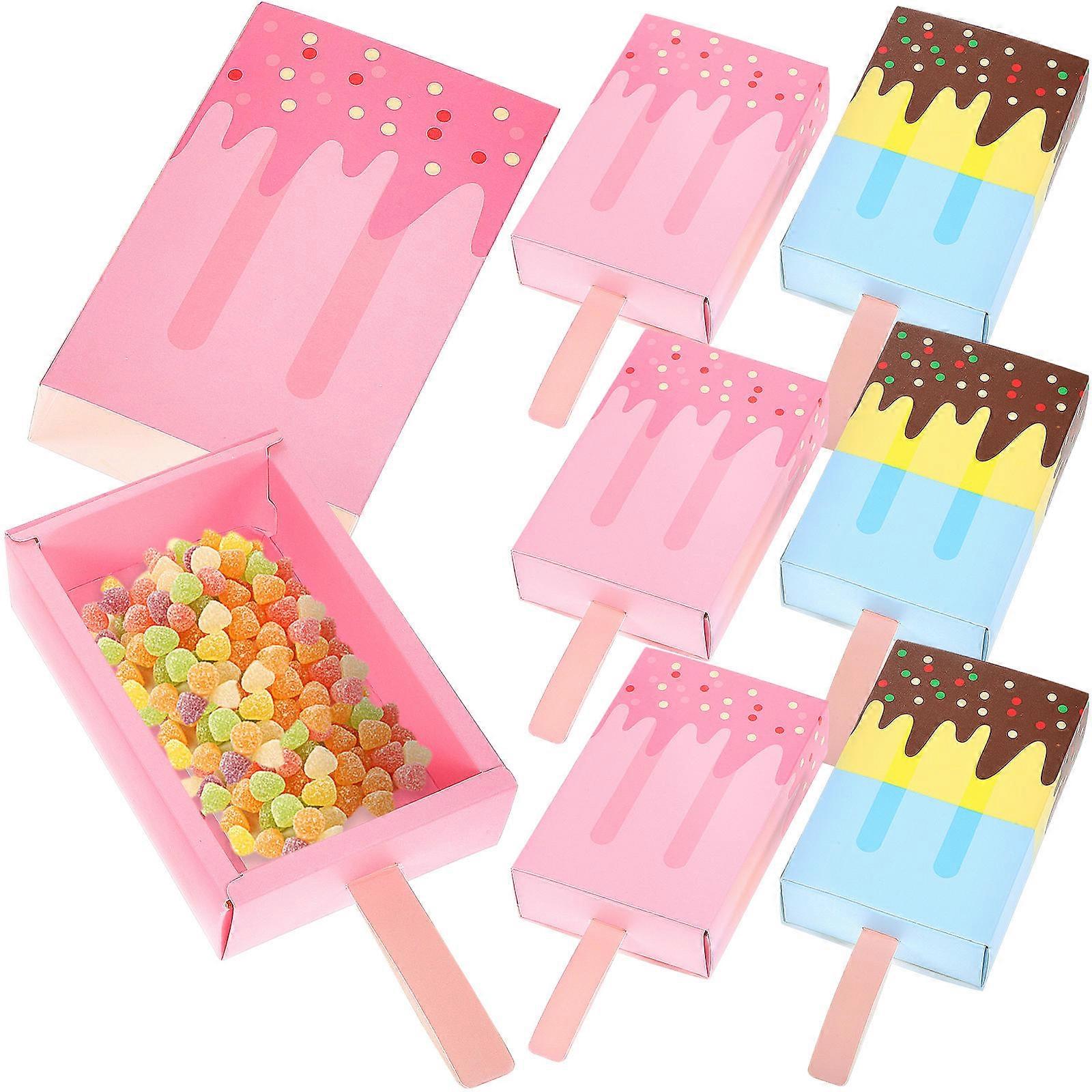 20pcs Ice Shaped Treat Boxes for Candy, Biscuits & Snacks – Party Supplies with Fun Design