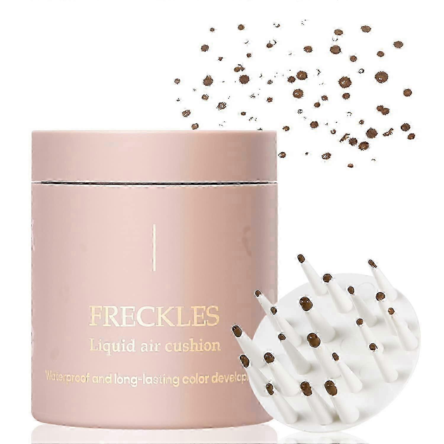 ペン、防汗、リアルなスタンプ、クッション、偽のそばかす、ソフト防水耐久性のあるヘナメイクアップペンサドル