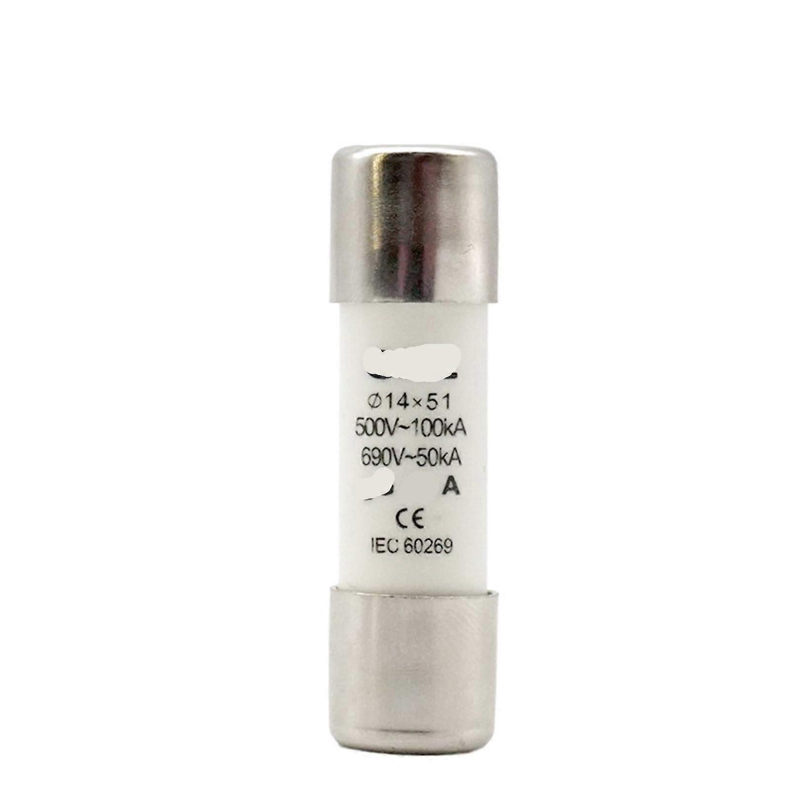 10 pieces RO16 AC 500V quickacting ceramic fuse insert RT1863 14X51 cutout 2A 4A 6A 8A 10A 16A 20A 25A 32A 63A (4A)