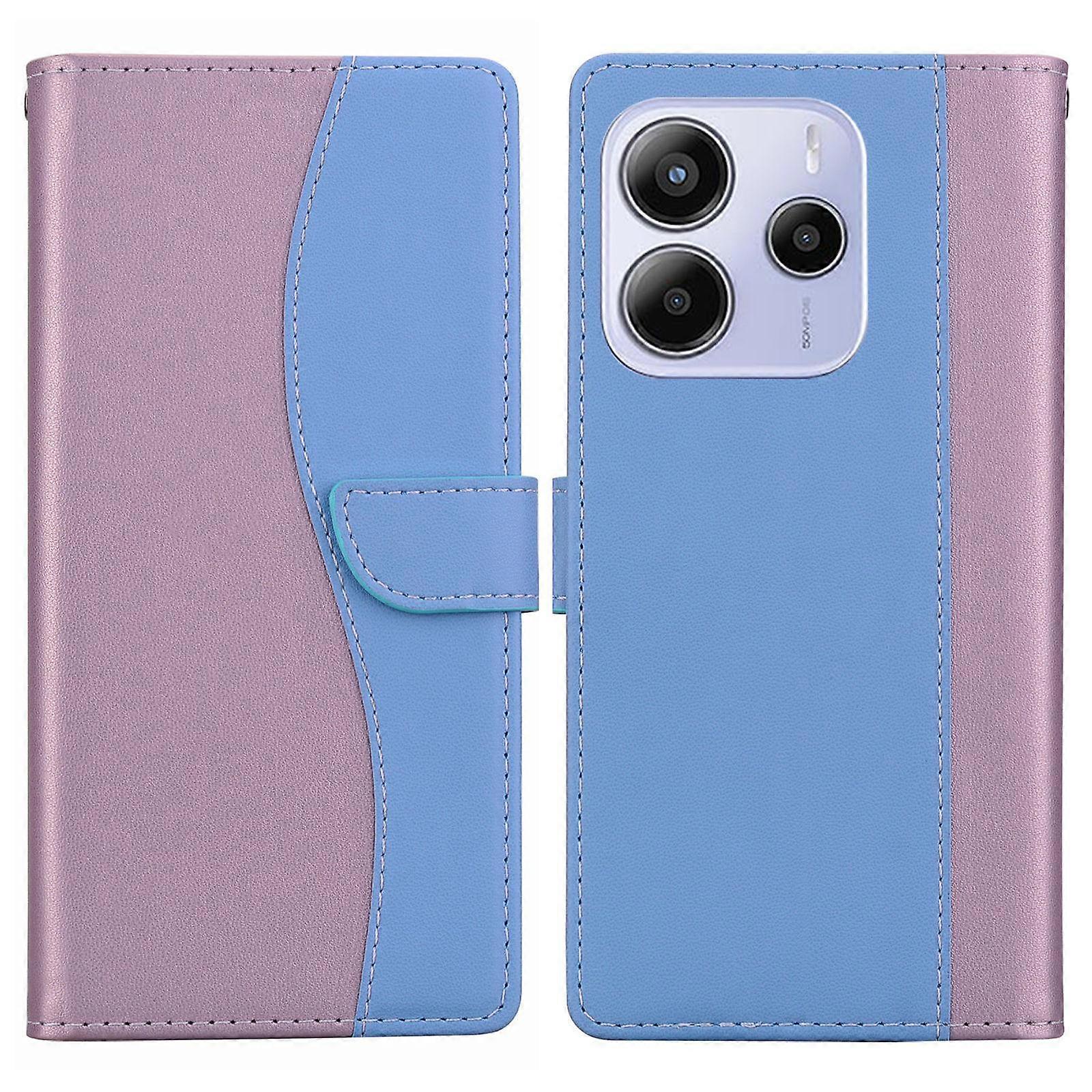 Embossed Two-Color Leather Phone Case