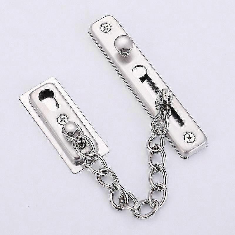 Stainless Steel Door Chain Lock with Scratch Protection for Front Entry Security