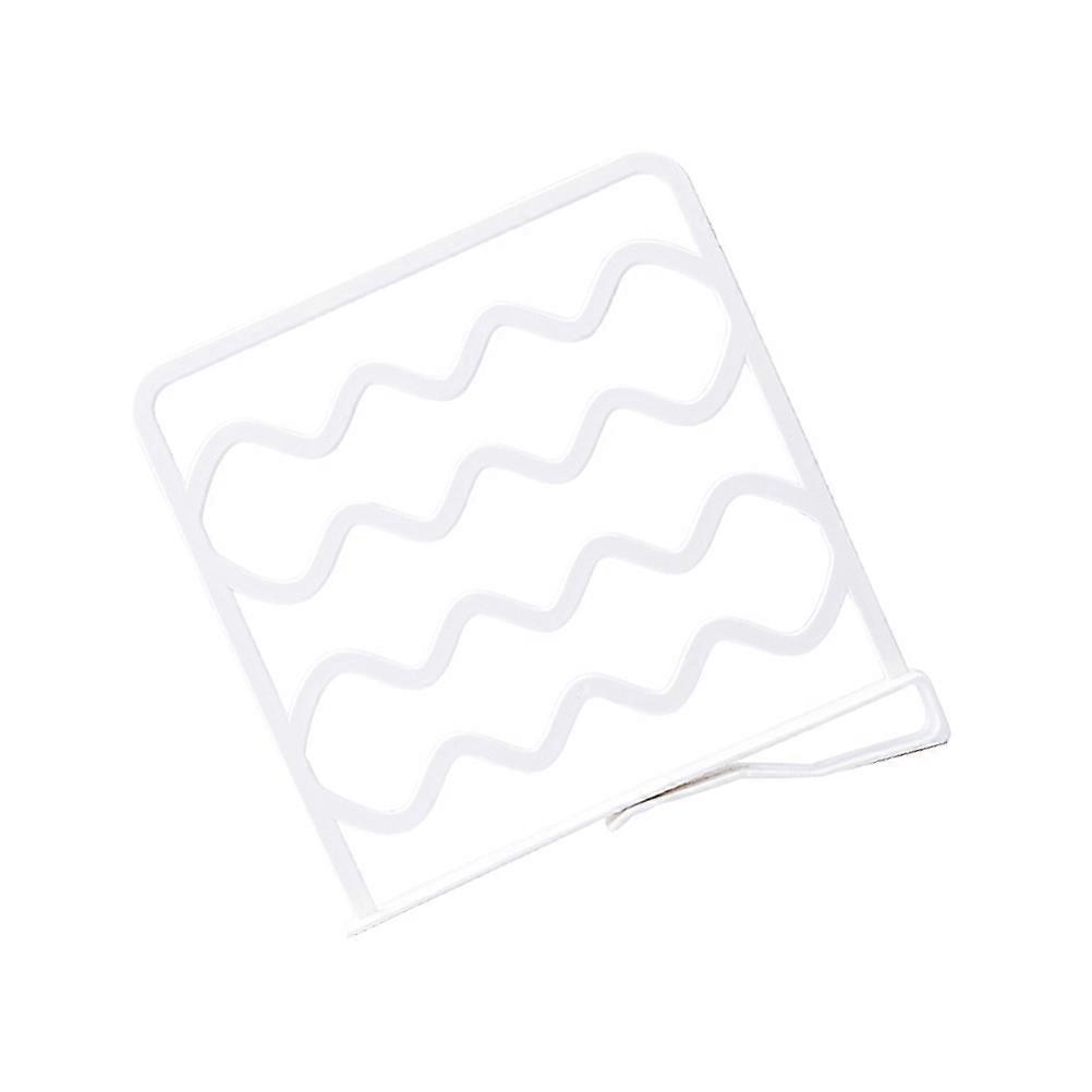 White PP Material Shelf Divider for Organizing Use and Adjustable Closet Storage Rack 6pcs Pack