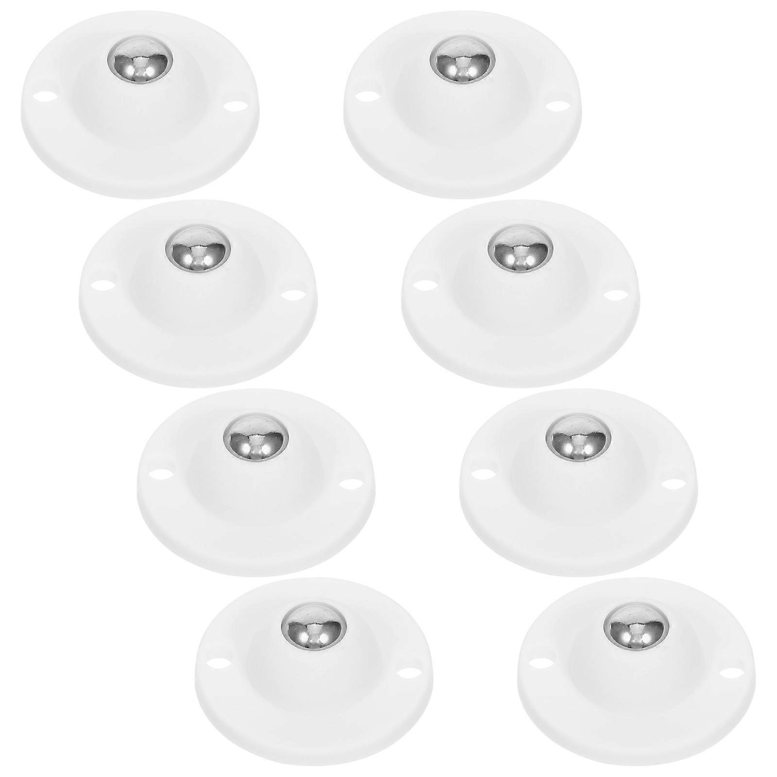 Self Adhesive Mini Caster Wheels 8Pcs For Home Use Cabinet And Trash Can With Non-scratching Round Design And Out Function