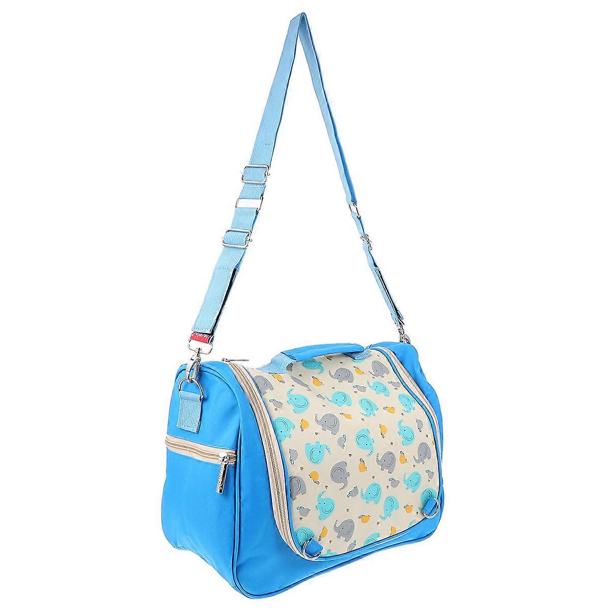 Diaper Bag 1pc Capacity Multi Functional Mummy Shoulder Bag with Cartoon Design for Outings, Shopping, Traveling