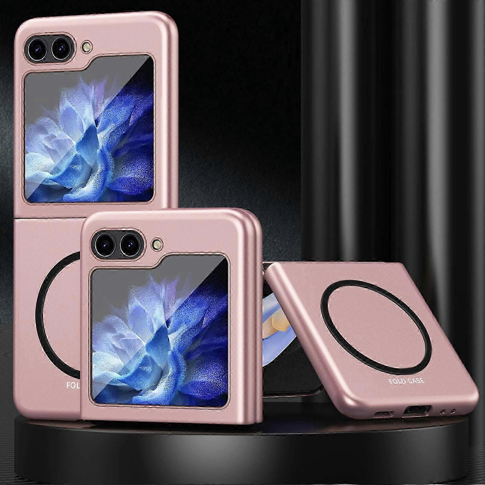 Samsung Galaxy Z Flip 5 için Magsafe ile Uyumlu Manyetik Kılıf, Sert PC Cilt Hissi Kılıfı Galaxy Z Flip 5, Darbeye Dayanıklı Kapak Z Flip 5