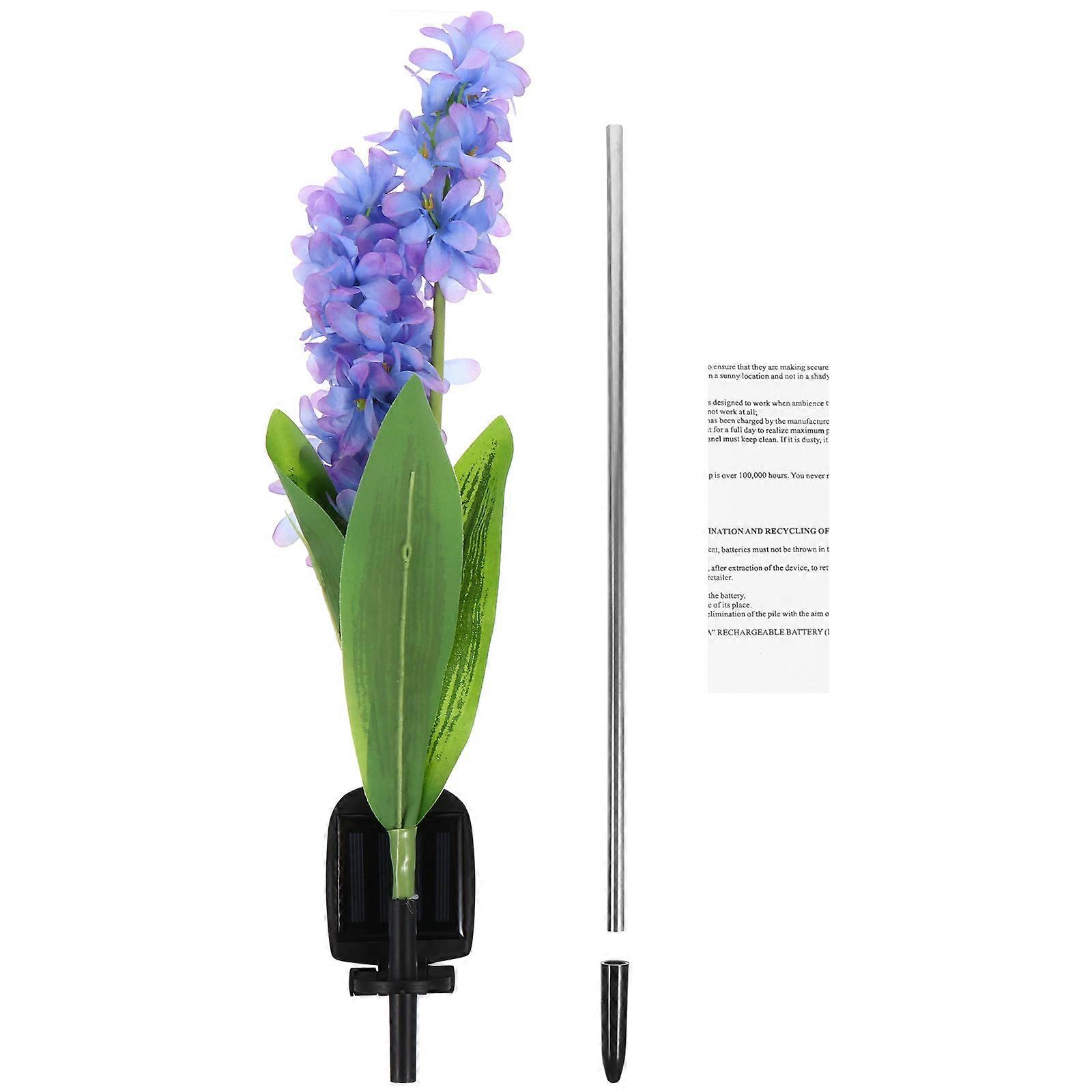 Solar Powered Flower Lamp With 80x20cm Size For Patio Lighting Applications Energy-saving 1Pack