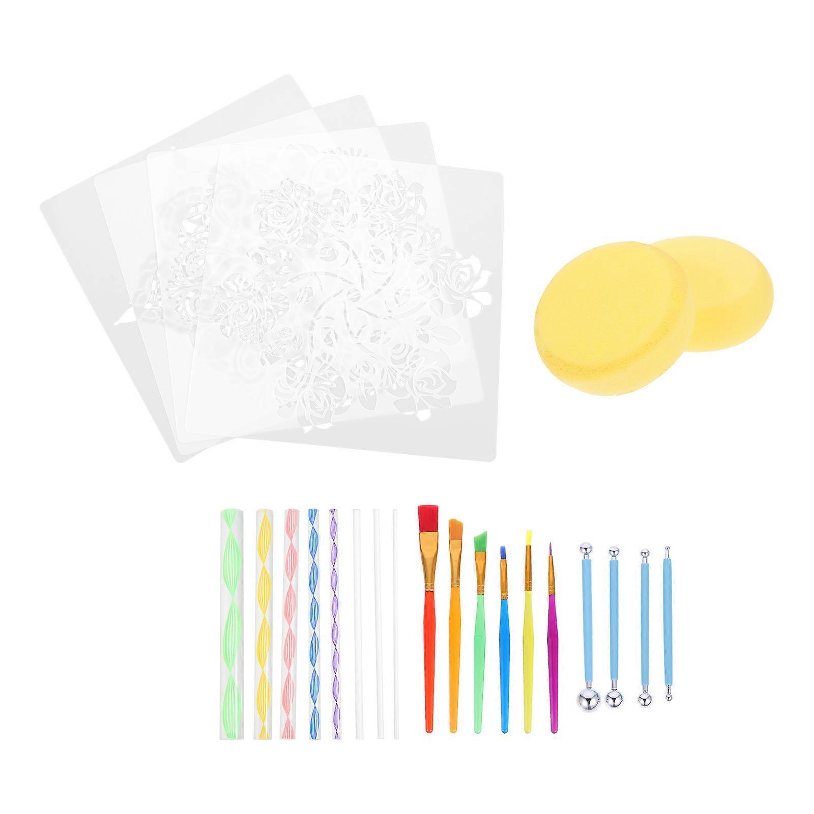 Artistic Dot Painting Tools For Students Painting Activities Assorted Color Designed With Humanized Handles 1 Set