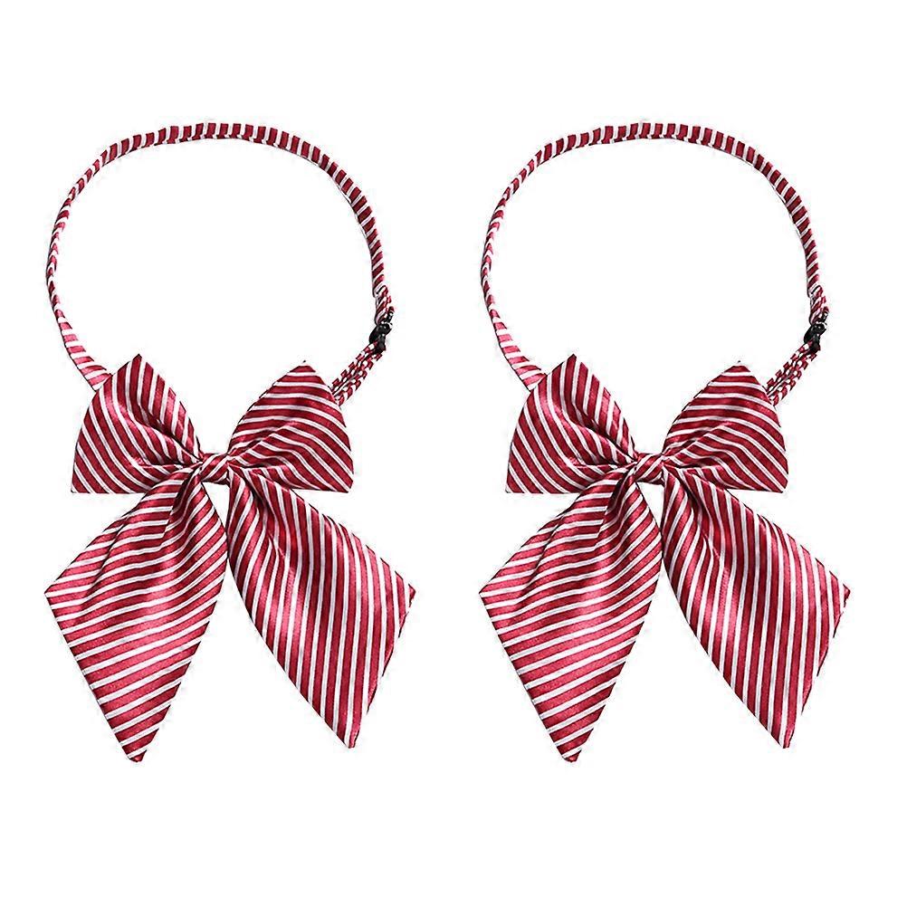 Pink Graduation Bow Tie Adjustable Polyester Accessory for Decoration Perfect Gift and Keepsake