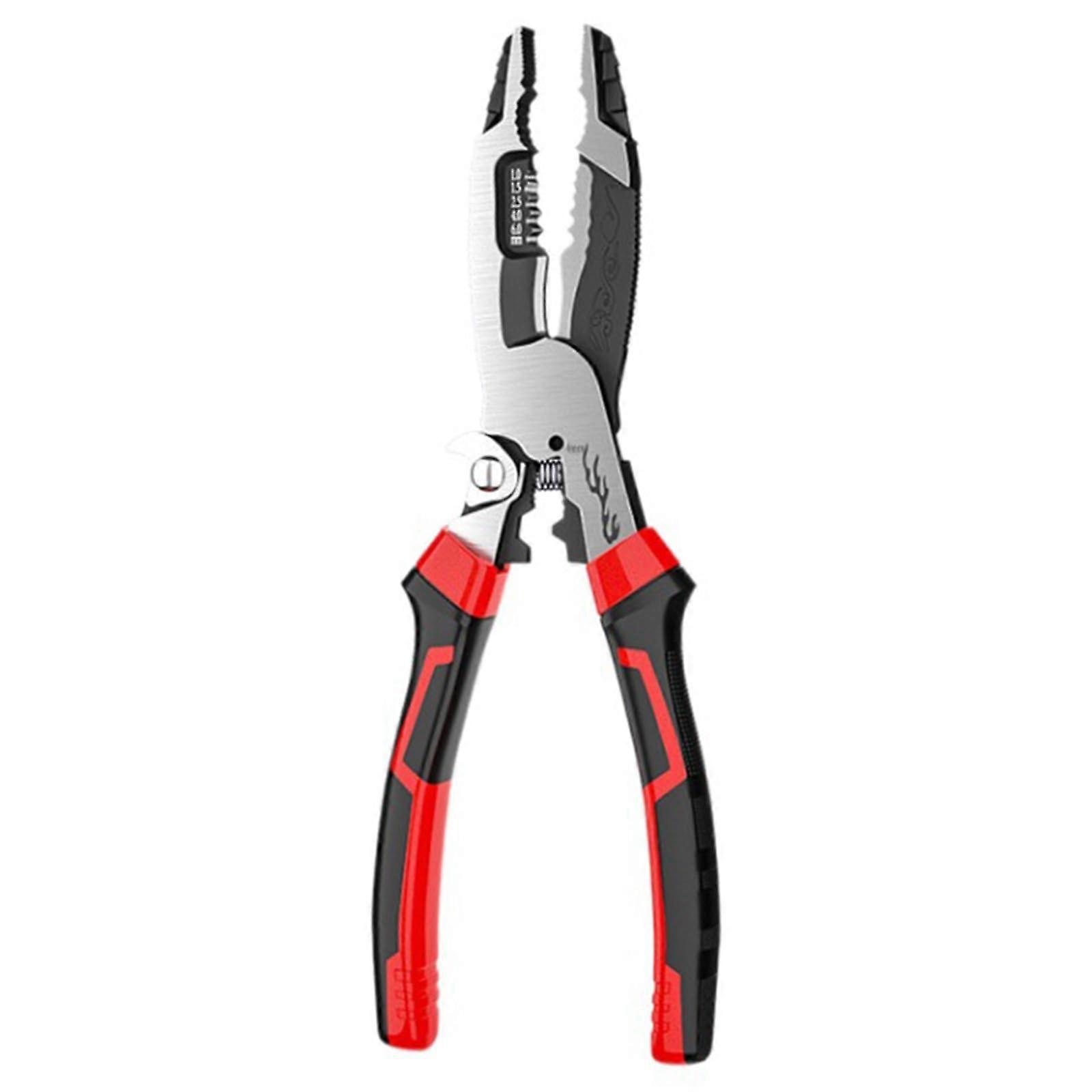 Multifunctional Electrician Wire Stripping Tool with Precision Crimping and Heavy-Duty Cable Cutting Features