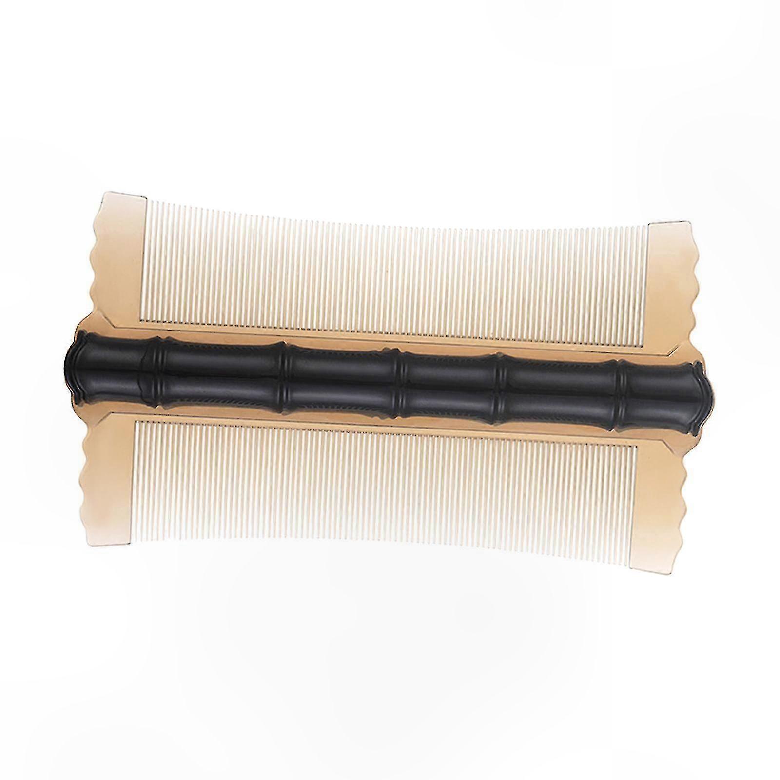 Fine-Tooth Double-Sided Comb for Lice and Nit Removal, Suitable for Thick and Long Hair