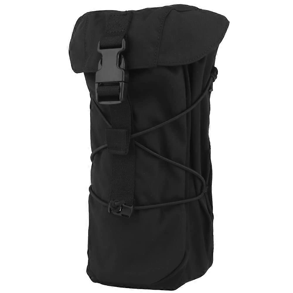 Tactical Plate Carrier Back Panel with GP Multifunctional Bag, Water-Resistant Bungee Shock Cord, Black Color