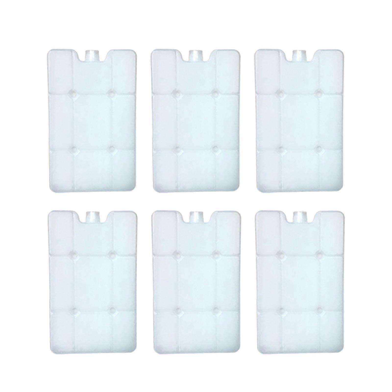 6 pieces of cooling ice packs for lunch boxes, storage of breast milk bottles, reusable