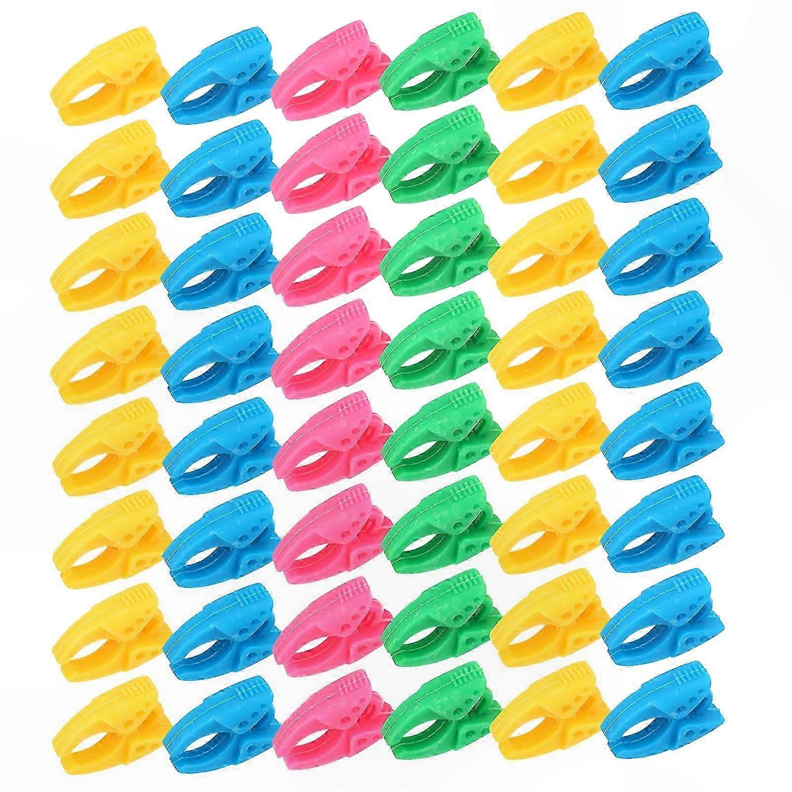 Silicone Bobbin Clips for Sewing Thread Organization - 48 Pack