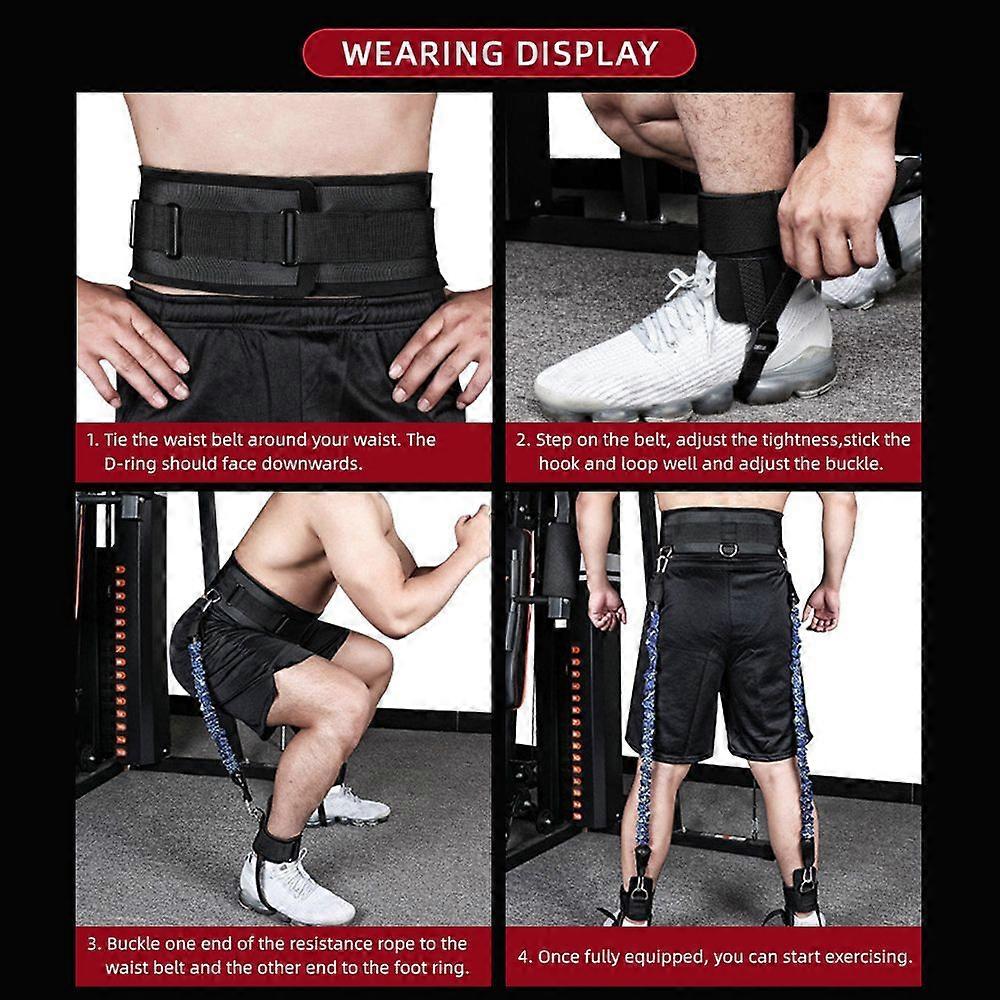 Vertical Jump Trainer Leg Strength Resistance Bands Set for Basketball Football Training