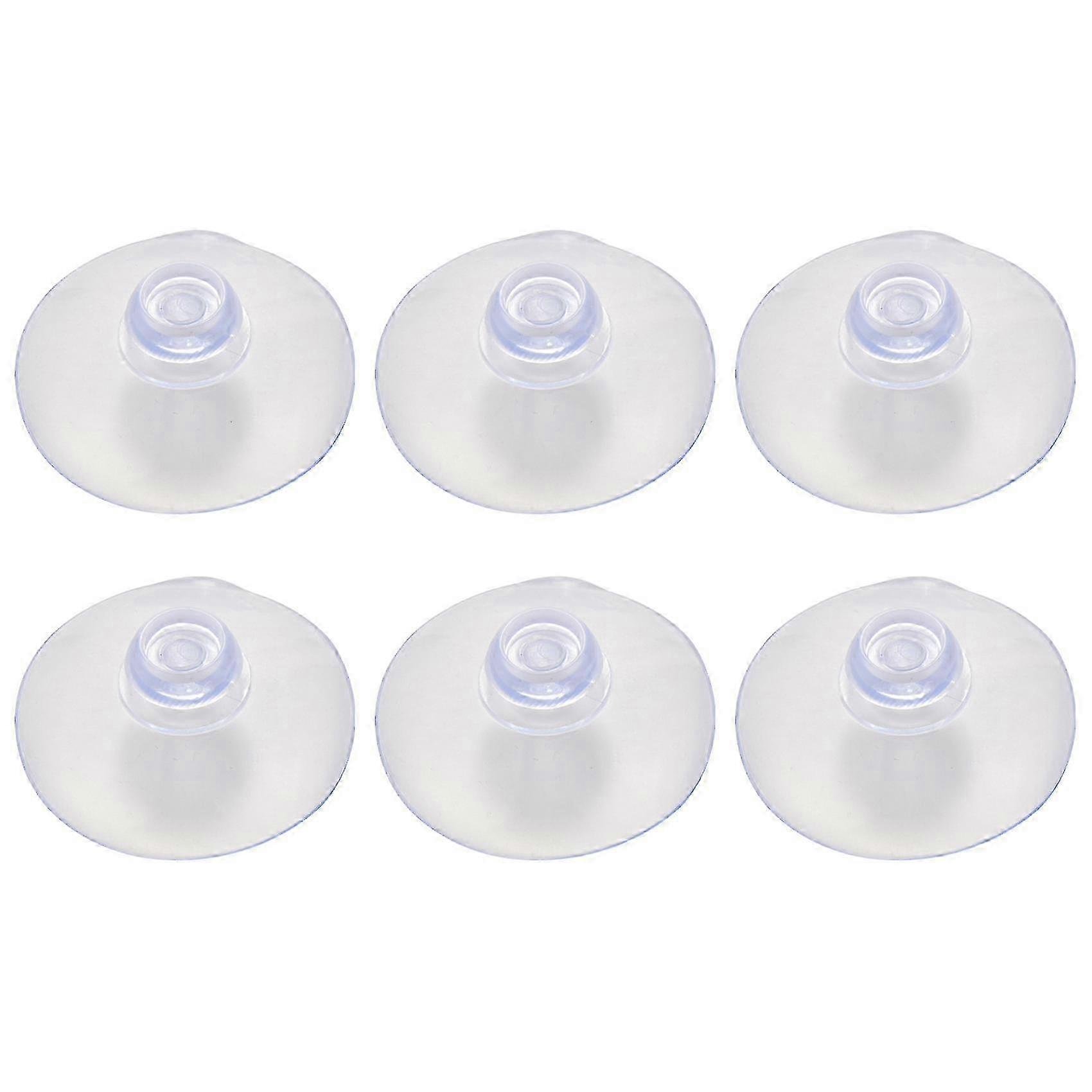 100pcs 40mm Ventosa Transparente Fool Cabeza de Hongo