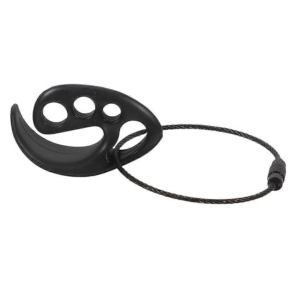 Outdoor Activities Flying Disc Holder Clamp Shape Black Plastic Metal Durable Storage Solution 1Pcs