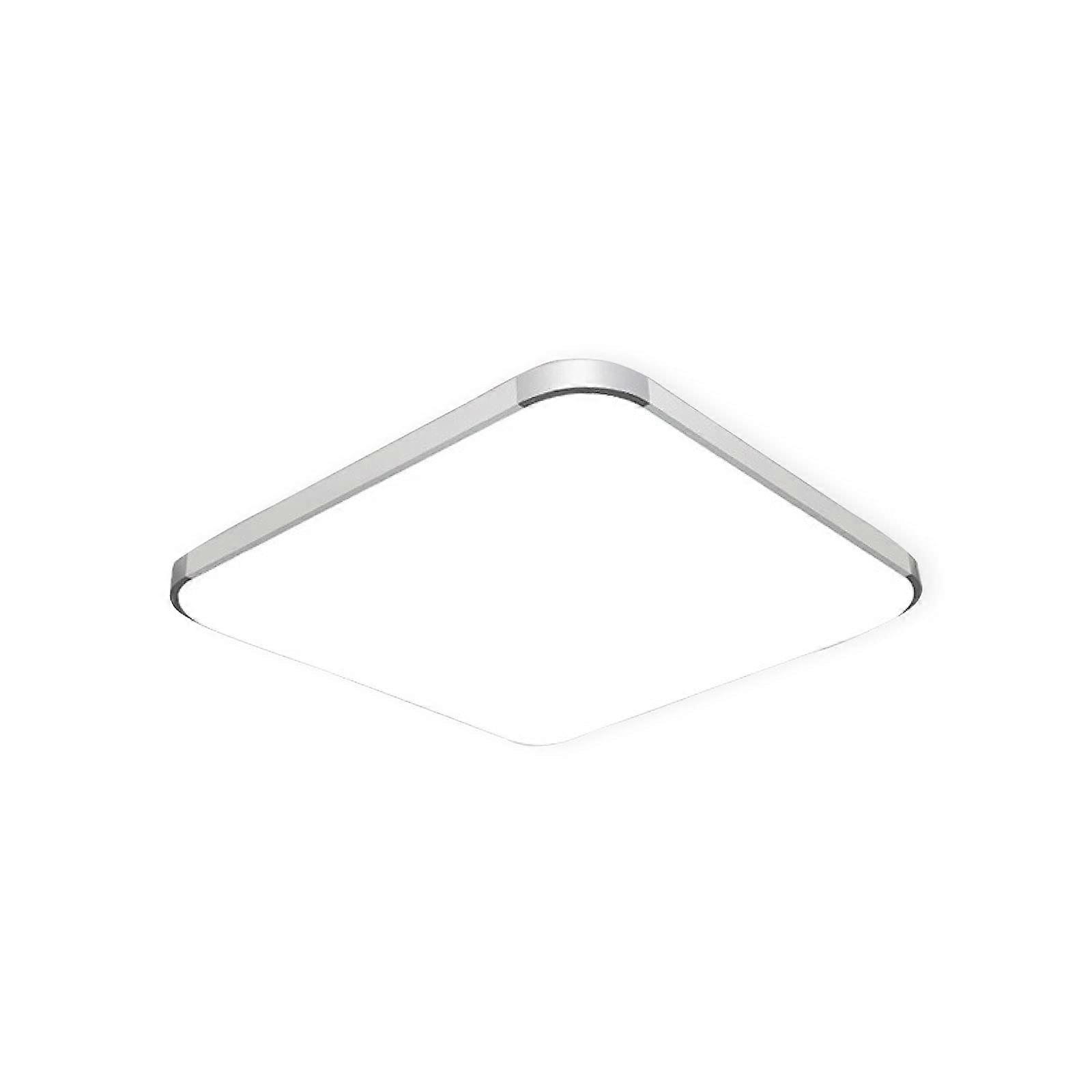 Modern Square Dimmable Flush Mount Ceiling Light Fixture Ultra Thin Acrylic Shade White 60x60cm Bedroom & Kitchen