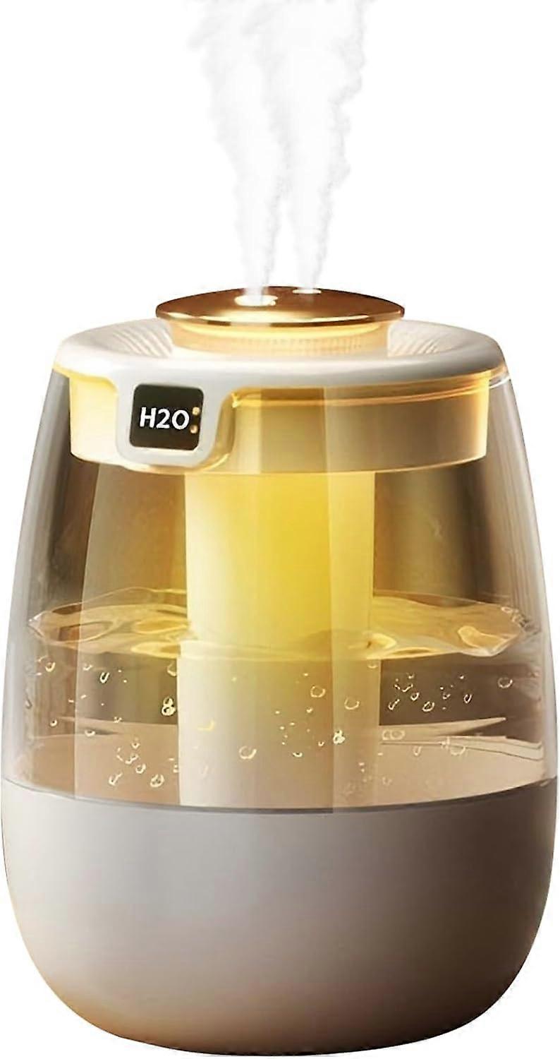 Humidifier For Bedroom,1.3L Cool Mist Humidifiers,Dual Jet Humidifier,Humidity Sensor,20-Hour Run Ti