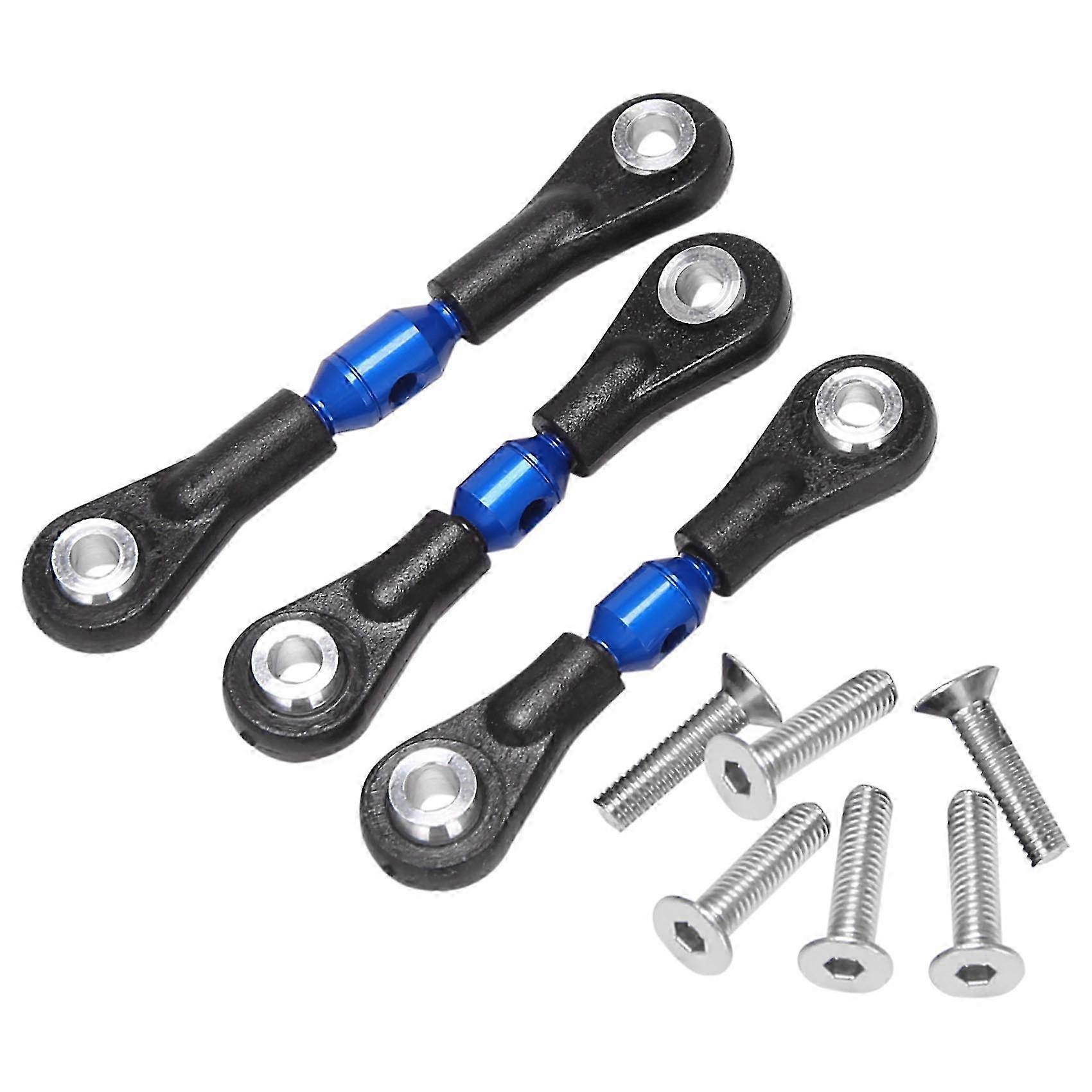 Metall Spurstange Link Rod Set für TT02 & TT02T 1/10 RC Autoteile, blau Set mit 3 Stück