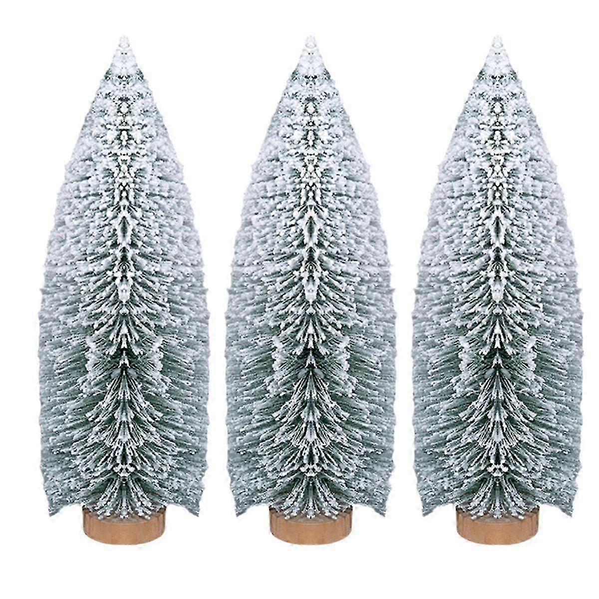 Snowflake Mini Christmas Tree Decorations: 25cm Tabletop Ornaments - Ideal for Small Christmas Displays