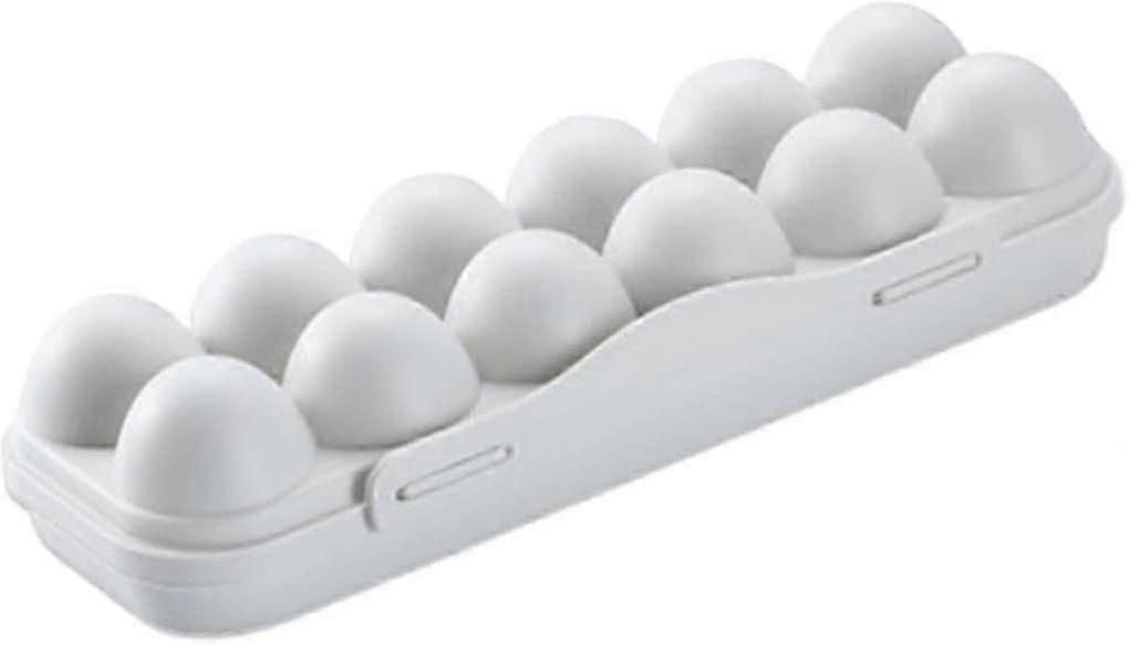 12-Grid Egg Storage Container for Keeping Eggs Fresh and Organized - Creative Kitchen Solution