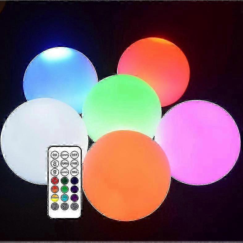 Pool Lights Ball - 2 Packs Floating Led Balls with Remote Control